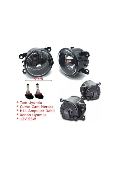Renault Megane 2 Sis Farı Seti 2 Aded Ampüllü 8200074008 Aynı Gün