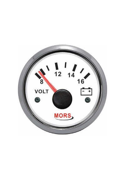 Voltmetre 12v Beyaz