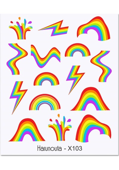 Su Transferli Nail Art Sticker X103 53013-3