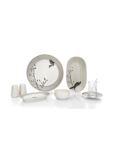 Schafer Charlotte Kahvaltı Takımı-32 Parça-Gri
