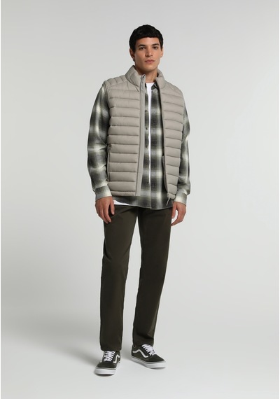 Colin's Colins Slim Fit Dik Yaka Fermuarlı Astarlı Erkek Bej Yelek Cl1082936 Q1.v1 Lbg Light Beige