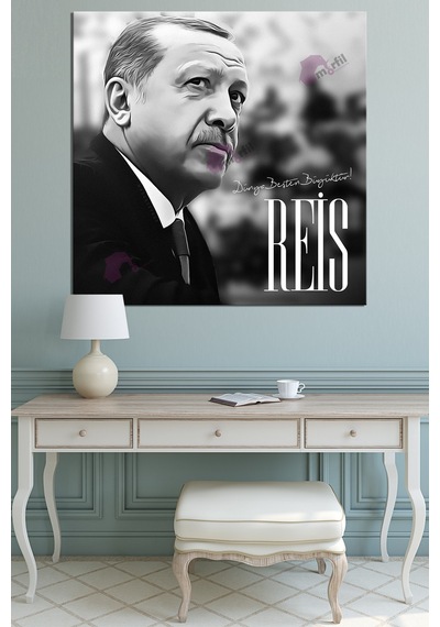 Recep Tayyip Erdoğan Cumhurbaşkanı Başkan Erdoğan Rte Kanvas Tablo 7 Farklı Ölçü