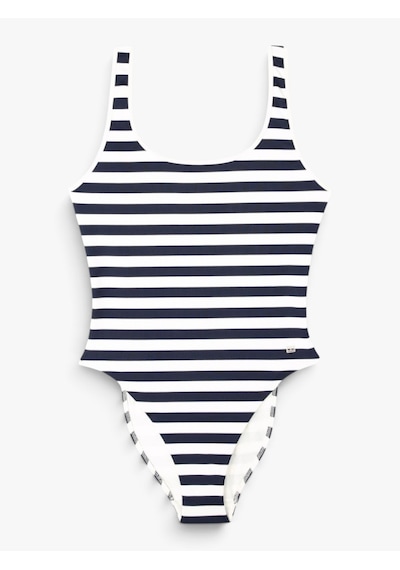 Tommy Hilfiger One Pıece Kadın Beyaz Mayo - Uw0uw05894