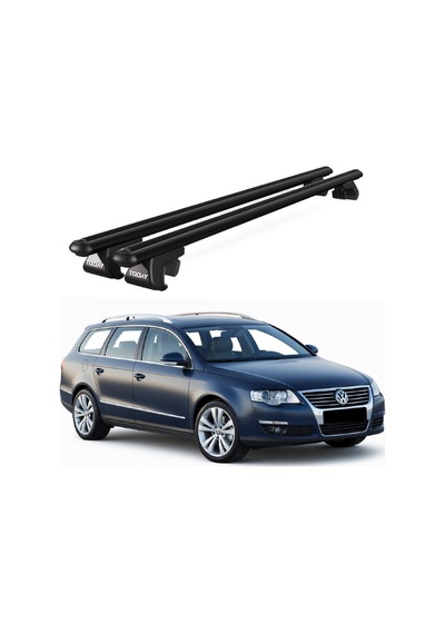 Volkswagen Passat B6 Sw 2005-2010 Uyumlu Siyah Ara Atkı Port Bagaj Tavan Barı