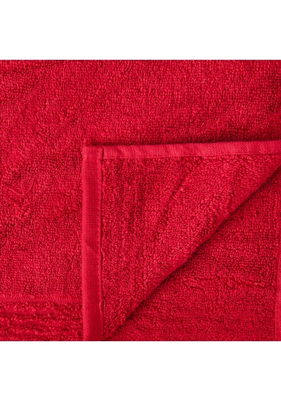 Soft Fly Ayak Havlusu - Kırmızı - 50x70 Cm Renkli
