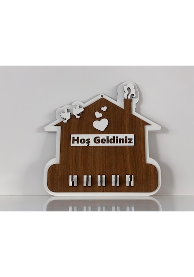 Hoş Geldiniz Kişiye Özel Anahtar Askısı, Anahtarlık