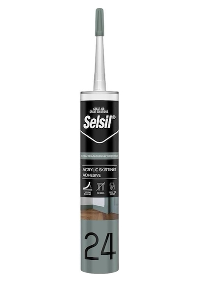 24 Strafor Süpürgelik Yapıştırıcı 500 Gr Şeffaf