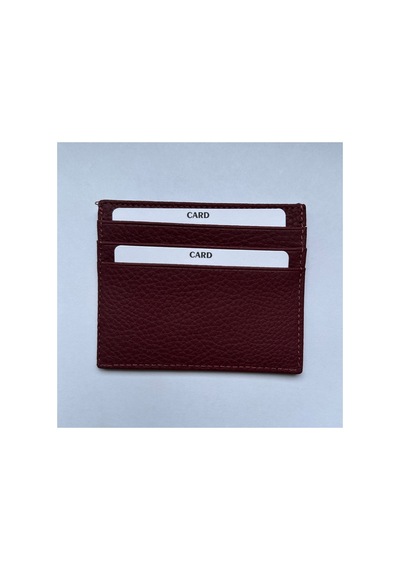 Shop Hakiki Deri Unisex Kartlık, Çift Taraflı, Orta Bölmeli, Küçük Boy Bordo 5 - 931991641 Bordo 5