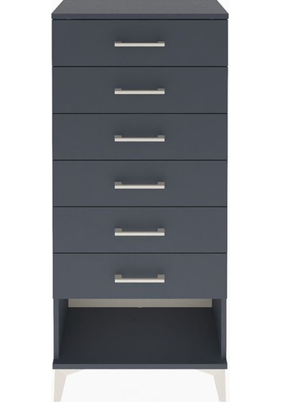 Arges Dolap 6 Çekmeceli 60x30x134 Antrasit-antrasit Antrasit