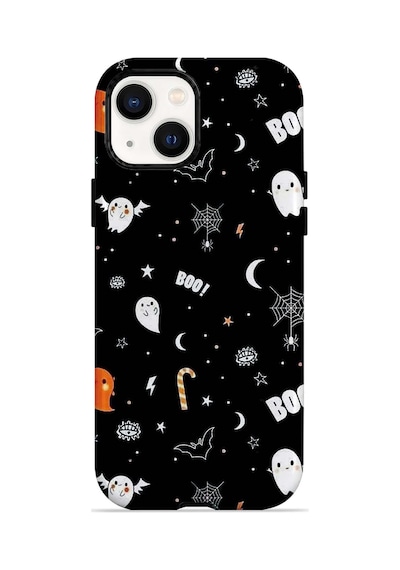Velvoria Valestra Boo Ghost Doodle Apple iPhone Uyumlu 14 Darbe Korumalı Kılıf Valestra Select - Boo Ghost Doodle