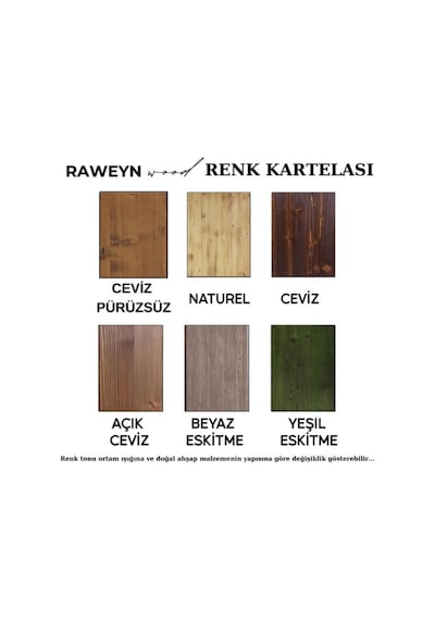 Raweyn Genus Doğal Ahşap Sürgülü Konsol 200cm Açık Ceviz