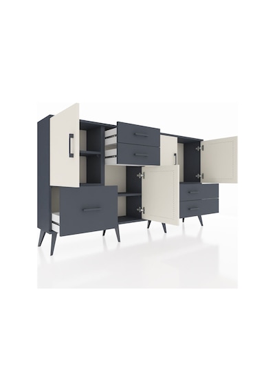 Arges Konsol 4 Raflı 5 Çekmeceli 4 Kapaklı 176x30x99 Antrasit-aytaşı/antrasit Aytası/antrasıt - Antrasıt Arges Konsol 4 Raflı 5 Çekmeceli 4 Kapaklı 176x30x99 Antrasit-aytaşı/antrasit Aytası/antrasıt - Antrasıt