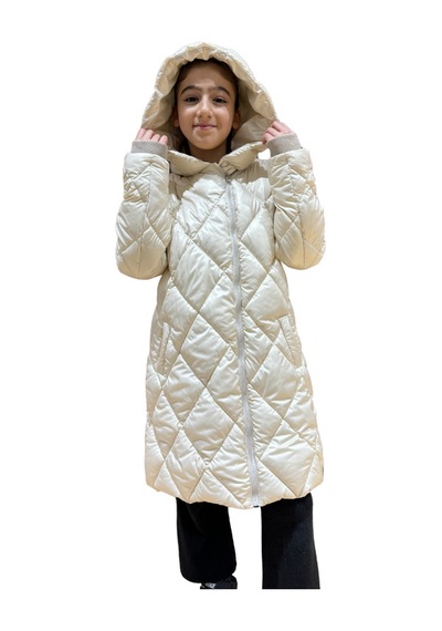 Benitto Kids Kız Çocuk Kapüşonlu Kaban 51329 Bej