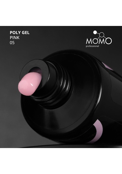 Momo Professional Protez Tırnak İçin Poly Gel Poli Jel No.05 Pembe 30 Gr