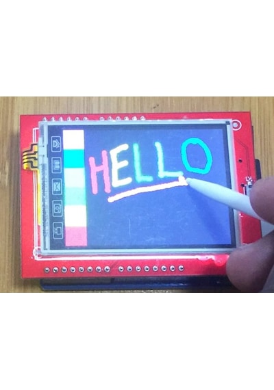2.4" 320X240 Arduino Lcd Tft Shield Dokunmatik Ekran Microsd