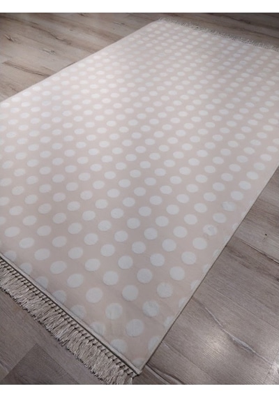 Yamalıhome Bambu Kilim Pt31 Pembe Puanlı 120X180 Cm Pratik Halı