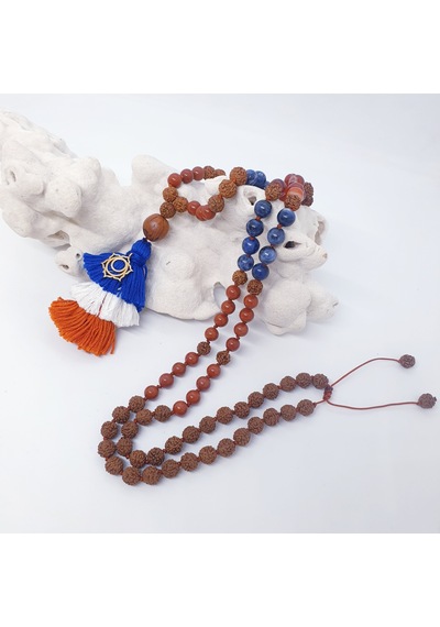 Sakral Çakra 108 Mala  Kolyesi Rose Gold