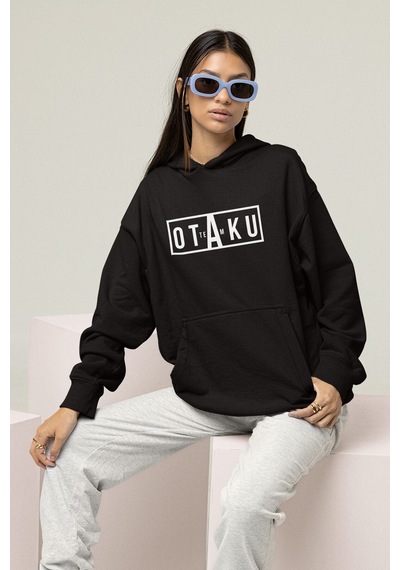 Anime  Otaku Team Kapşonlu Sweatshirt