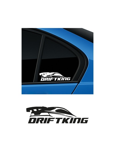 Drift King Sticker, Oto Sticker, Modifiye Sticker 25x6,5 Cm