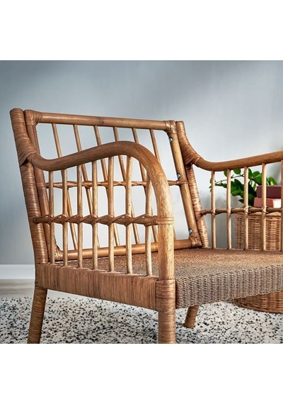 Ikea Holmsta Rattan Koltuk, Rattan Çok Renkli