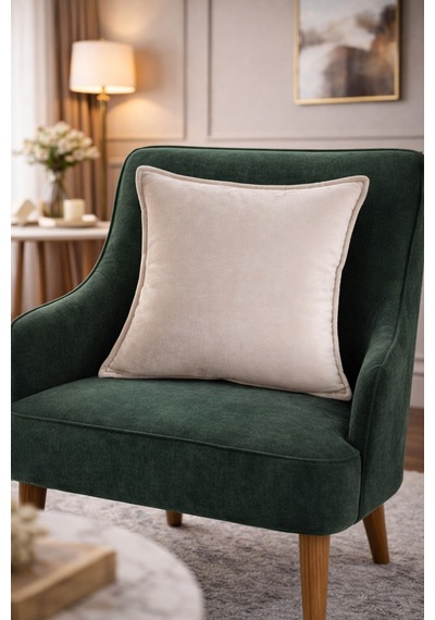Dekoratif Kırlent Yastık, Modern Tasarım, Yumuşak Kumaş, Oturma Odası Koltuk Süs Yastığı Bej - 841125980 Bej