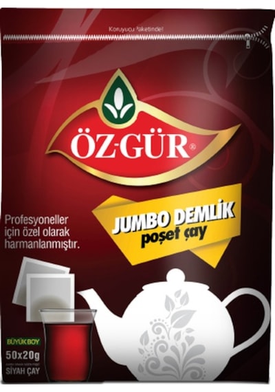 Öz-Gür Jumbo Demlik Poşet Çay 50 x 20 G