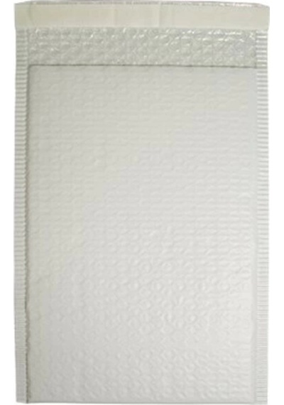 Bantlı Balonlu Beyaz Zarf 10x15 + 5 Cm 10 Adet