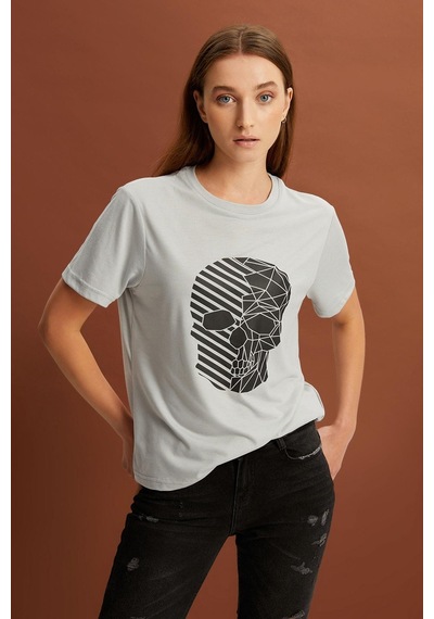 Alexandergardı Baskılı Basic T-shirt B22-385a 001