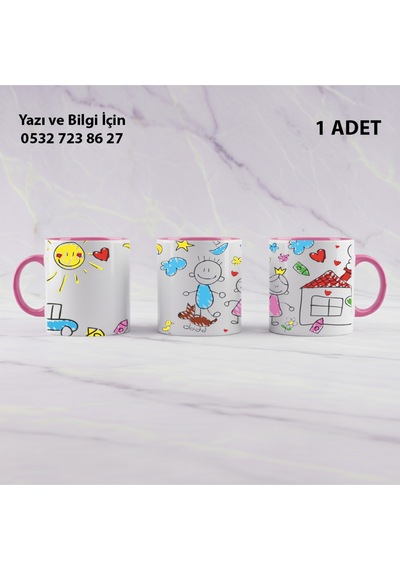 Anaokulu Öğretmeni Öğretmenler Günü İçin Kişiye Özel İsim Baskılı Kupa Bardak Öğretmene Hediyelik Pembe