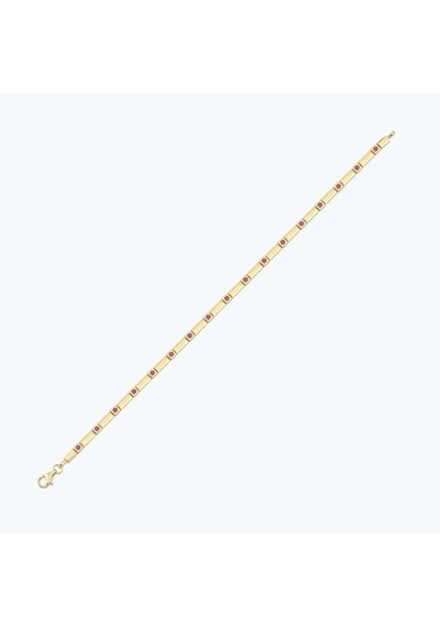 Altınbaş Mor Taşlı Altın Bileklik Abl0421-y-25407-k Çok Renkli