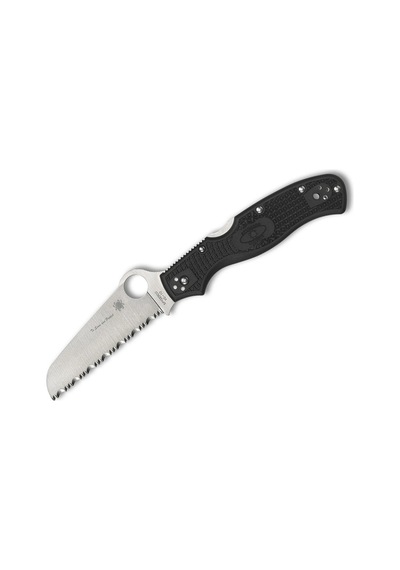 Spyderco Rescue 3 Thin Blue Line Spyderedge Kamp Çakı Siyah