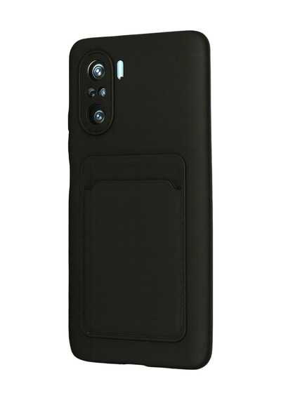 Xiaomi Poco F3 Kılıf Kelvin Kartvizitli Silikon - Siyah 1