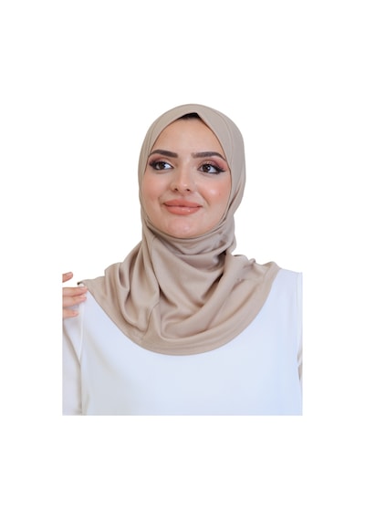 Modish Group Hazır Başörtü Pratik Tak Çıkart Kadın Günlük Şal Hafif Kırışmaya Dayanıklı Vizon