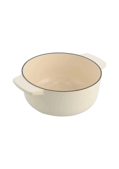Kitchenaid Cc006059 Döküm Demir Tencere 26 Cm Almond Krem