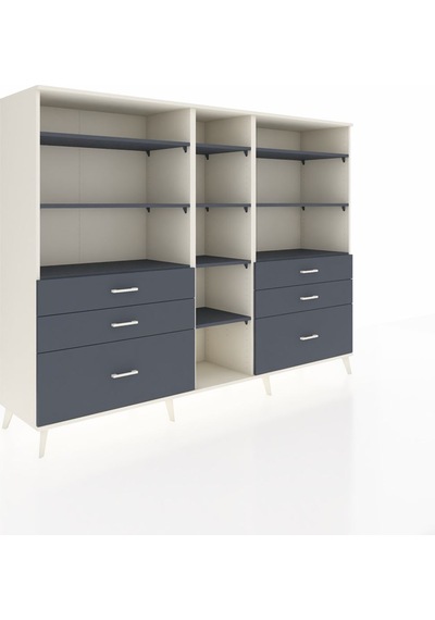 Hyperion Dolap 10 Raflı 6 Çekmeceli 220x44x163 Aytaşı-antrasit Aytaşı-antrasit Hyperion Dolap 10 Raflı 6 Çekmeceli 220x44x163 Aytaşı-antrasit Aytaşı-antrasit