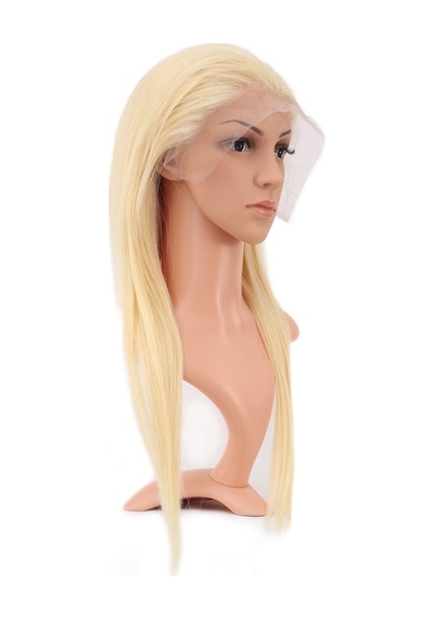 Gerçek Front Lace Düz Platin Tül Peruk - 60-65cm
