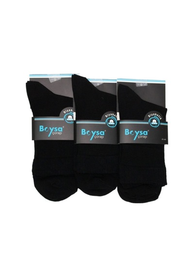 Just Socks 6'Lı Siyah Erkek Şeker Çorabı 41-44 Füme