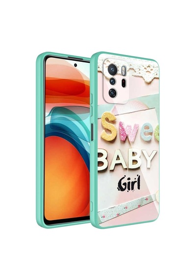 Goocamp Redmi Note 10 Pro Kılıf Kamera Korumalı Desenli Sert Silikon Epoksi Kapak - NO5