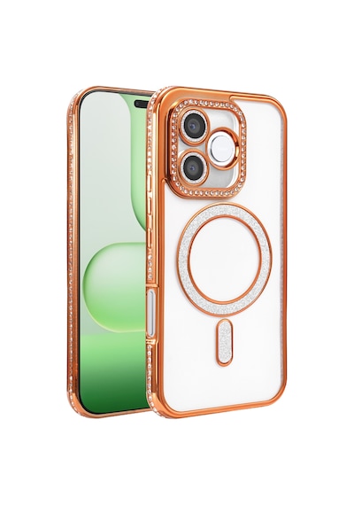 Newface - 967 - Huawei Honor 600 Lite Joke Simli Magneticsafe Kılıf - Spt-gld - - Turuncu