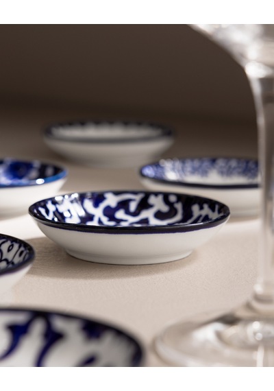 Reve Bleu Mais Mini Kase Seti - Mavi/beyaz - 9 Cm 8684427358498 Çok Renkli