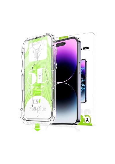 & Aksesuar Apple İphone Xs Max-11 Pro Max İle Uyumlu Cam Ekran Koruyucu Kolay Kurulum Aparatlı Tam Uyumlu Glass Full Cover