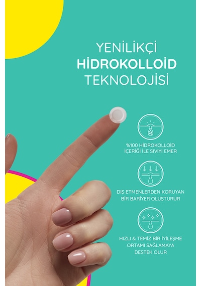 S.o.s Mixy 24 Lü Yüz Için Sivilce/akne Bandı 4 Boy Pimple Patch-hidrokolloid Bant