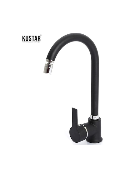 Kustar Inci Siyah Oynar Başlıklı Aç Kapa Mutfak Eviye Bataryası