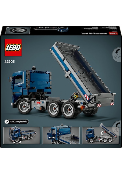 LEGO® Technic Damperli Kamyon 42203 - 9 Yaş ve Üzeri İnşaat Seven Çocuklar için Yaratıcı Oyuncak Yapım Seti (462 Parça)