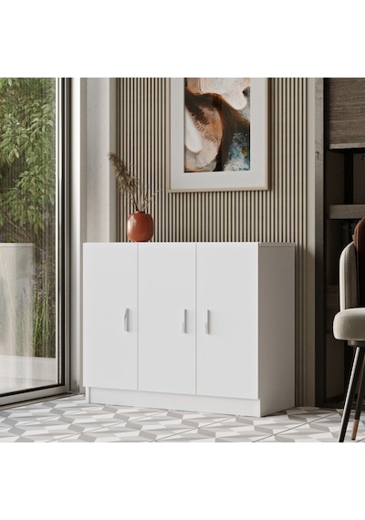 Robin Home Verona E Ofis Çok Amaçlı Dolap Beyaz