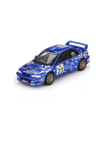 Mını Gt 1:64 Subaru Impreza Wrc99 23 2000 Acropolis Rally Blister Paket Diecast Model Araba Mavi
