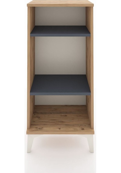 Arges Komodin 2 Raflı 44x30x96 Çam-antrasit Çam
