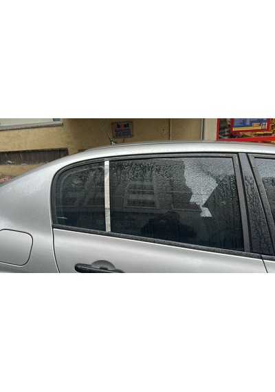 Renault Megane 2 Sedan -hb Uyumlu Kapı Direği Krom Paslanmaz Çelik 2 Parça Cam Direk
