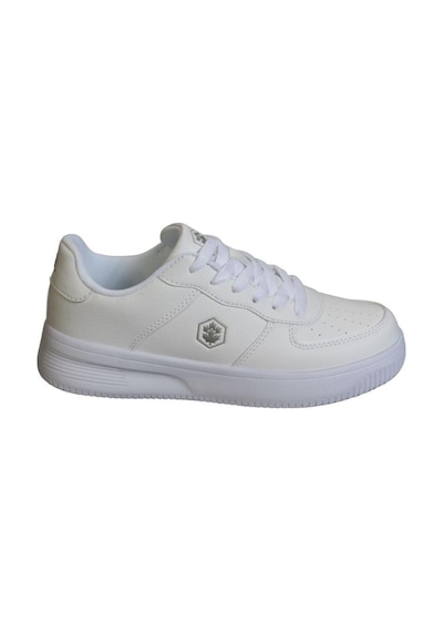 Lumberjack Erkek Beyaz Cilt Bağcıklı Düz Kalın Taban Sneaker Spor Ayakkabı 001