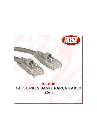 Cat5E Pres BAskı Parça Kablo 25M